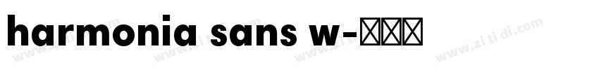 harmonia sans w字体转换